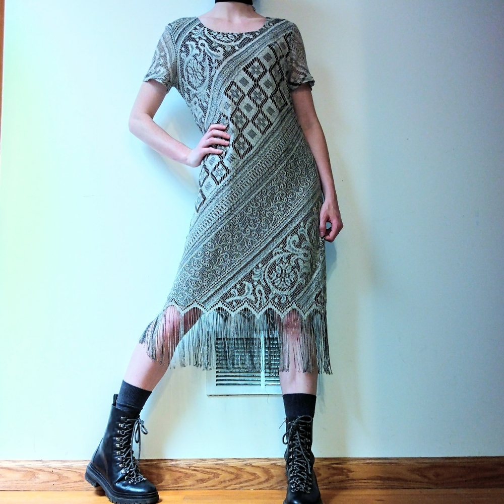 80s Crochet Dress